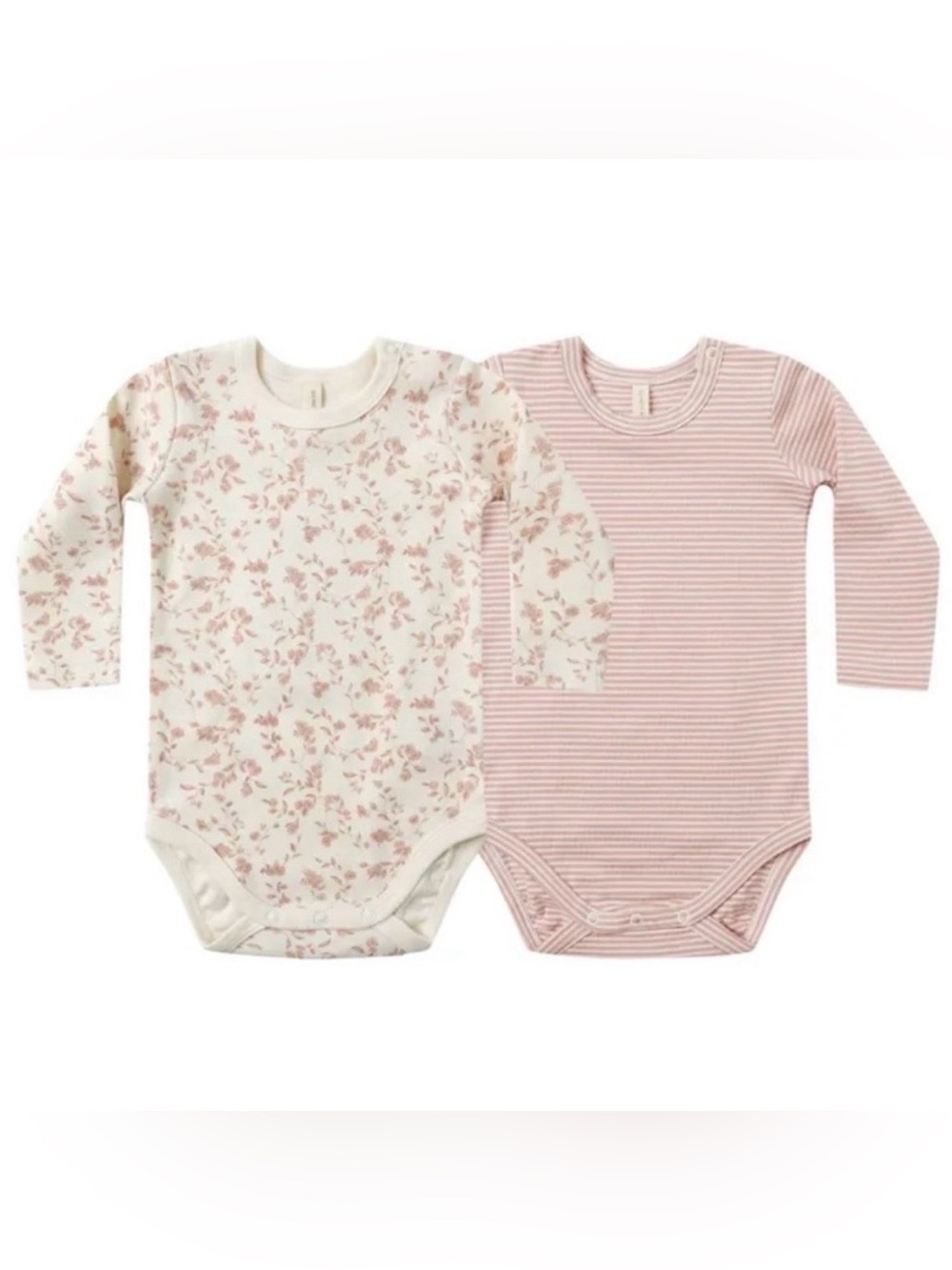 2 Quincy Mae Long Sleeve Jersey Bodysuits